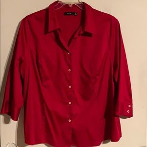 Apt. 9 Women’s 3/4 length button up blouse 2X
